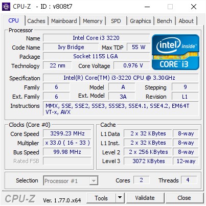 Mobo Motherboard Mainboard H61 LGA1155 DDR3 + Processor core i5