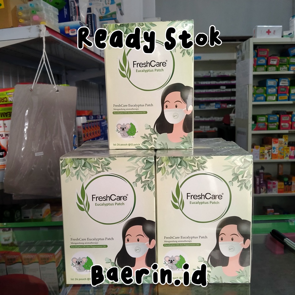 ✨READY STOK✨COD✨ FRESHCARE EUCALYPTUS PATCH 1 BOX | STIKER DENGAN WANGI AROMATHERAPI