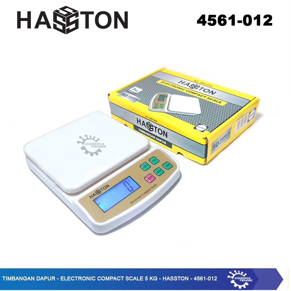 Hasston - 4561-012 -Timbangan Dapur - Electronic Compact Scale 5 Kg