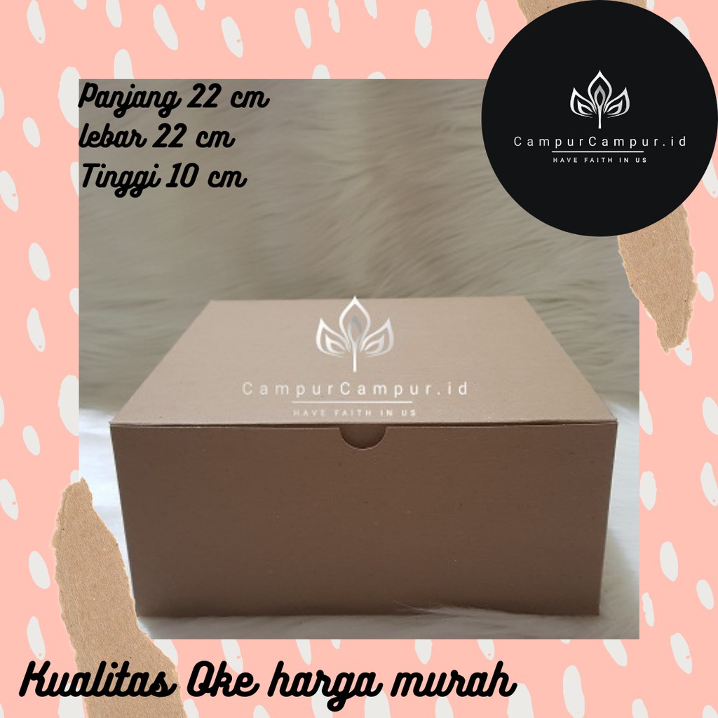 

BOX PACKAGING HAMPERS DAN LAIN-LAIN 22x22x10cm