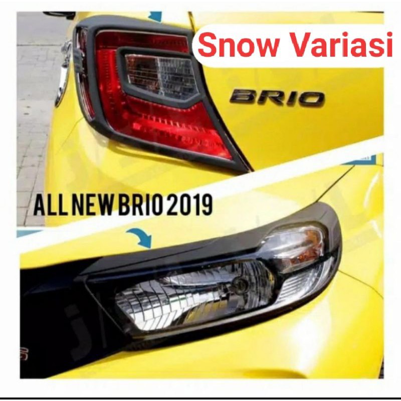 All New Brio 2018 paket garnis depan dan belakang blacktivo