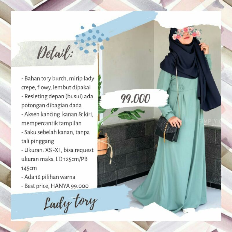 Lady Tory Burch Simply Of Aegea Sae Shopee Indonesia