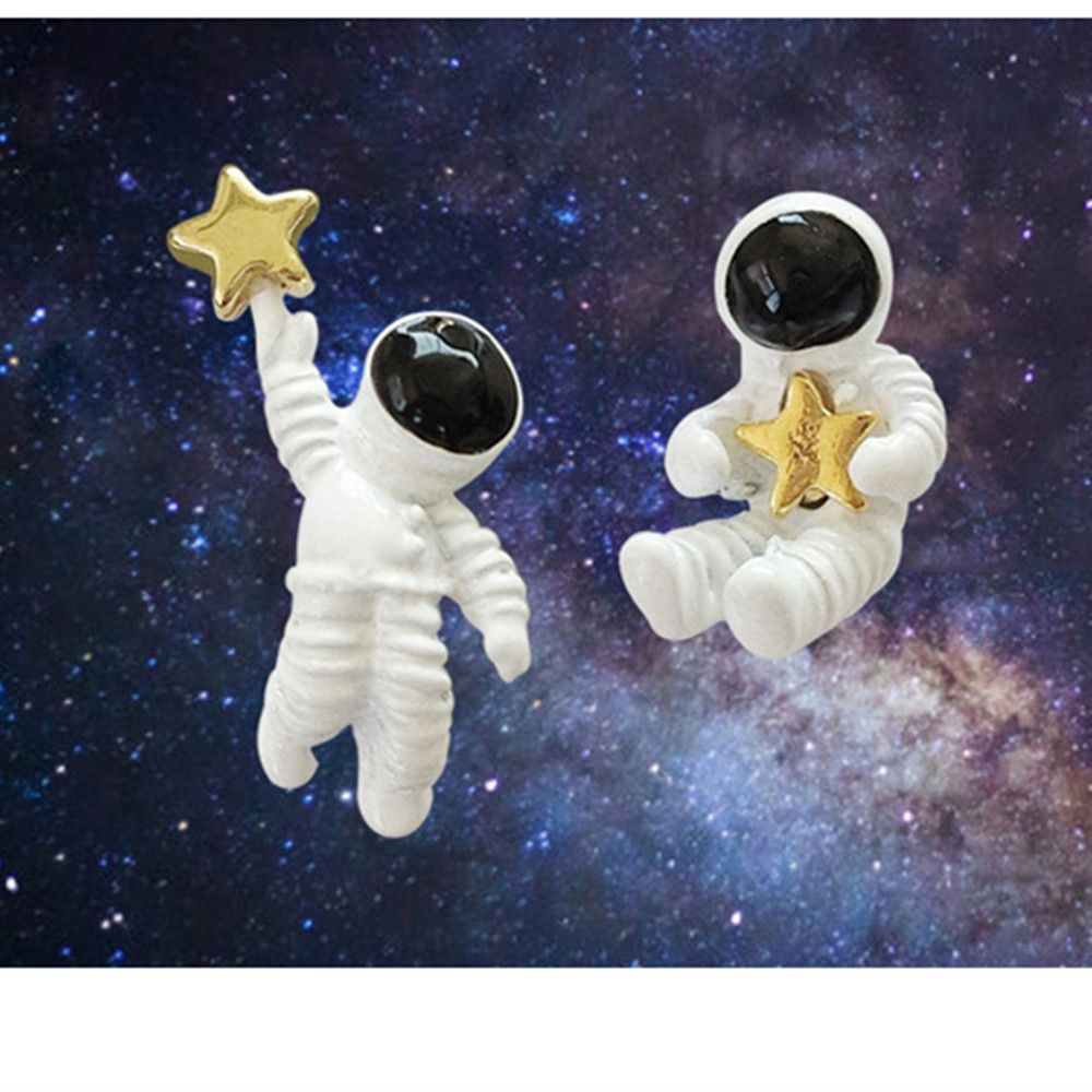 Termurah Baru Fashion Wanita Bintang Astronot Planet Stud Anting Anting Kartun Lucu Telinga