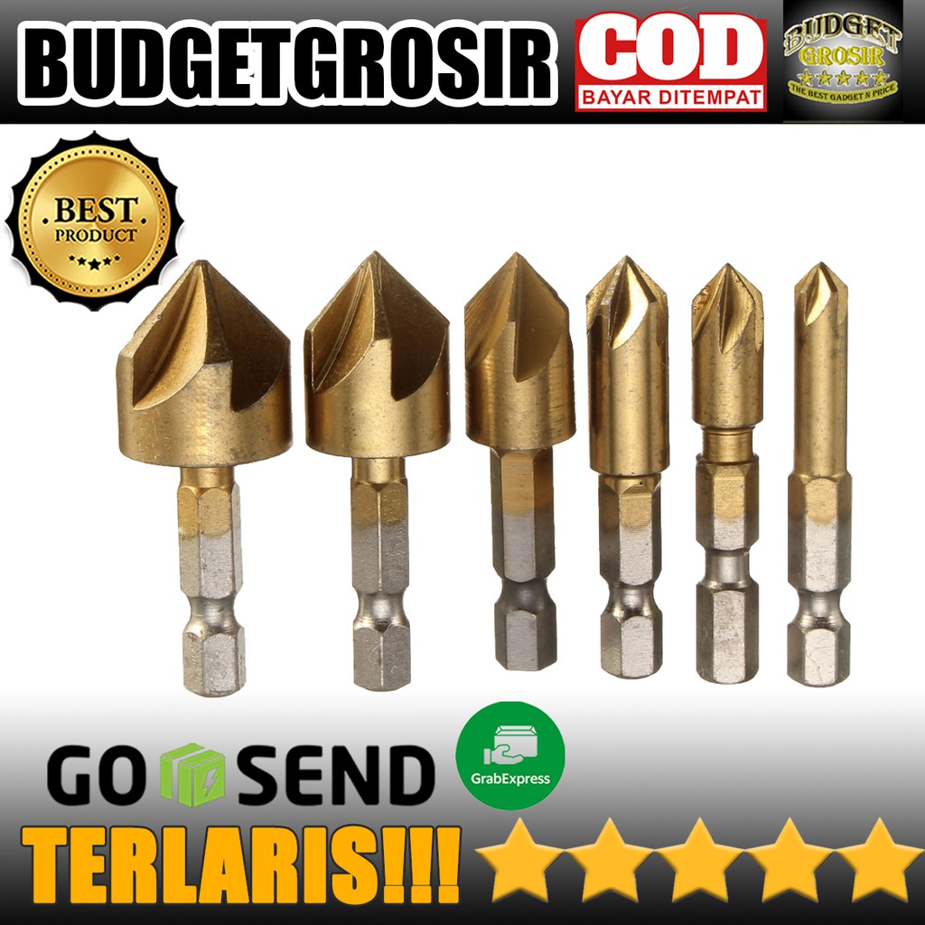 Mata Bor Drill Bit Countersink HSS 6-19mm 6 PCS - BT3