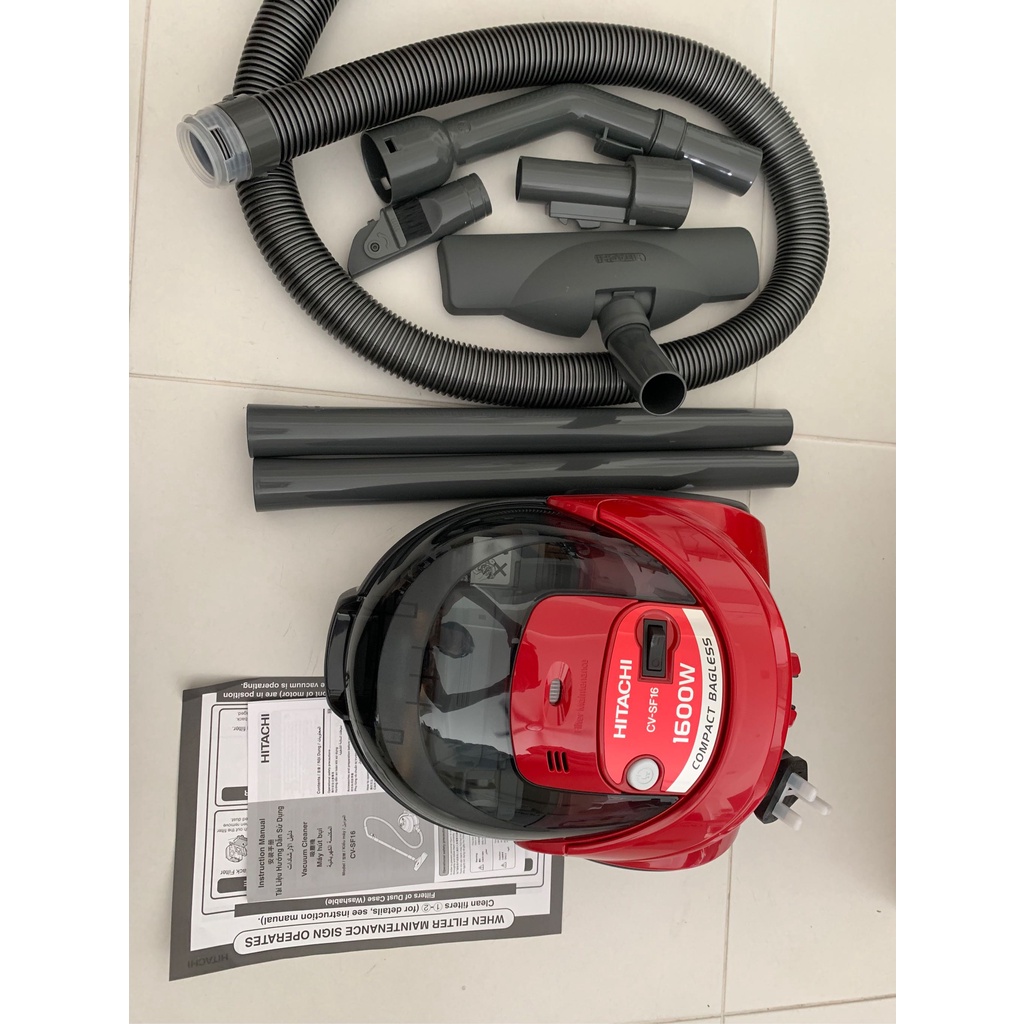 VACUM CLEANER HITACHI CV-SF16  RED Bagless