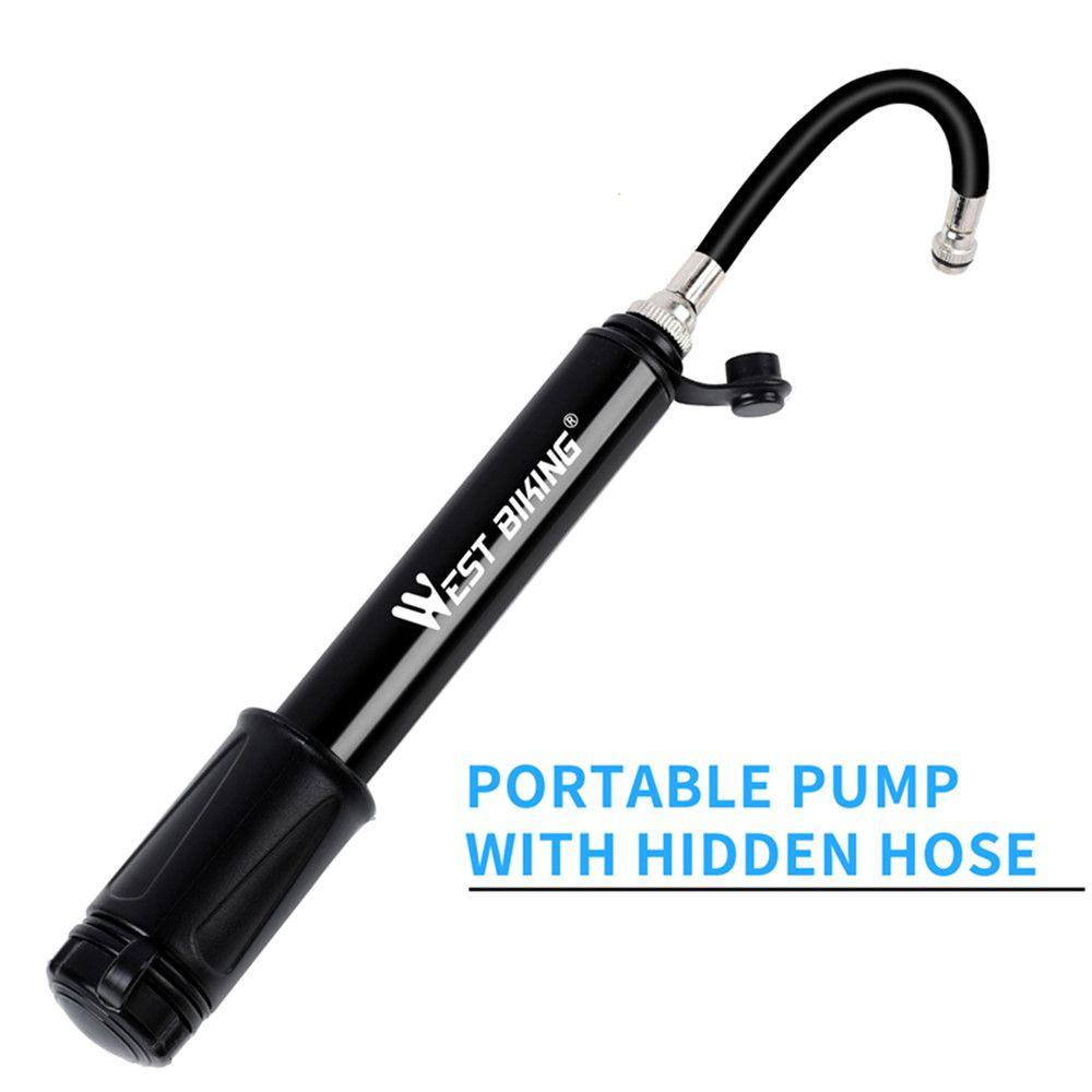 Populer Pompa Sepeda Mini 100PSI Aluminium Alloy Aksesoris Sepeda MTB Tire Inflator
