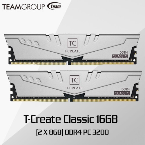 TEAM T-CREATE CLASSIC 16GB Kit (8GBX2) DDR4 3200MHz PC4-25600|| Xtrack74