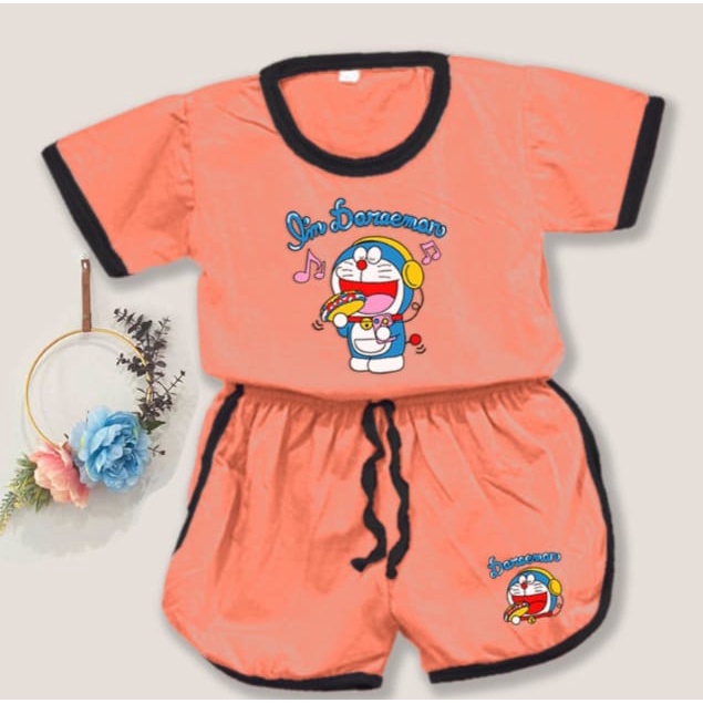 VF-Setelan baju playful colour anak karakter dora / setelan anak unisex