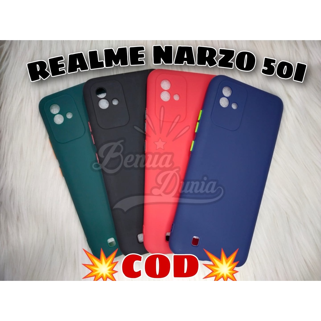 CASE MACARON REALME NARZO 50I -REALME NARZO 50A // SOFCASE MACARON PELINDUNG KAMERA - BD