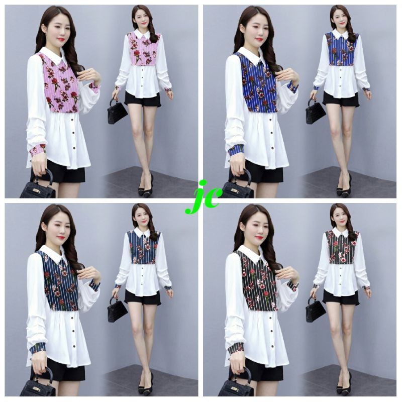 JCTK - Shely Top / Atasan Wanita Simple Korean Terbaru