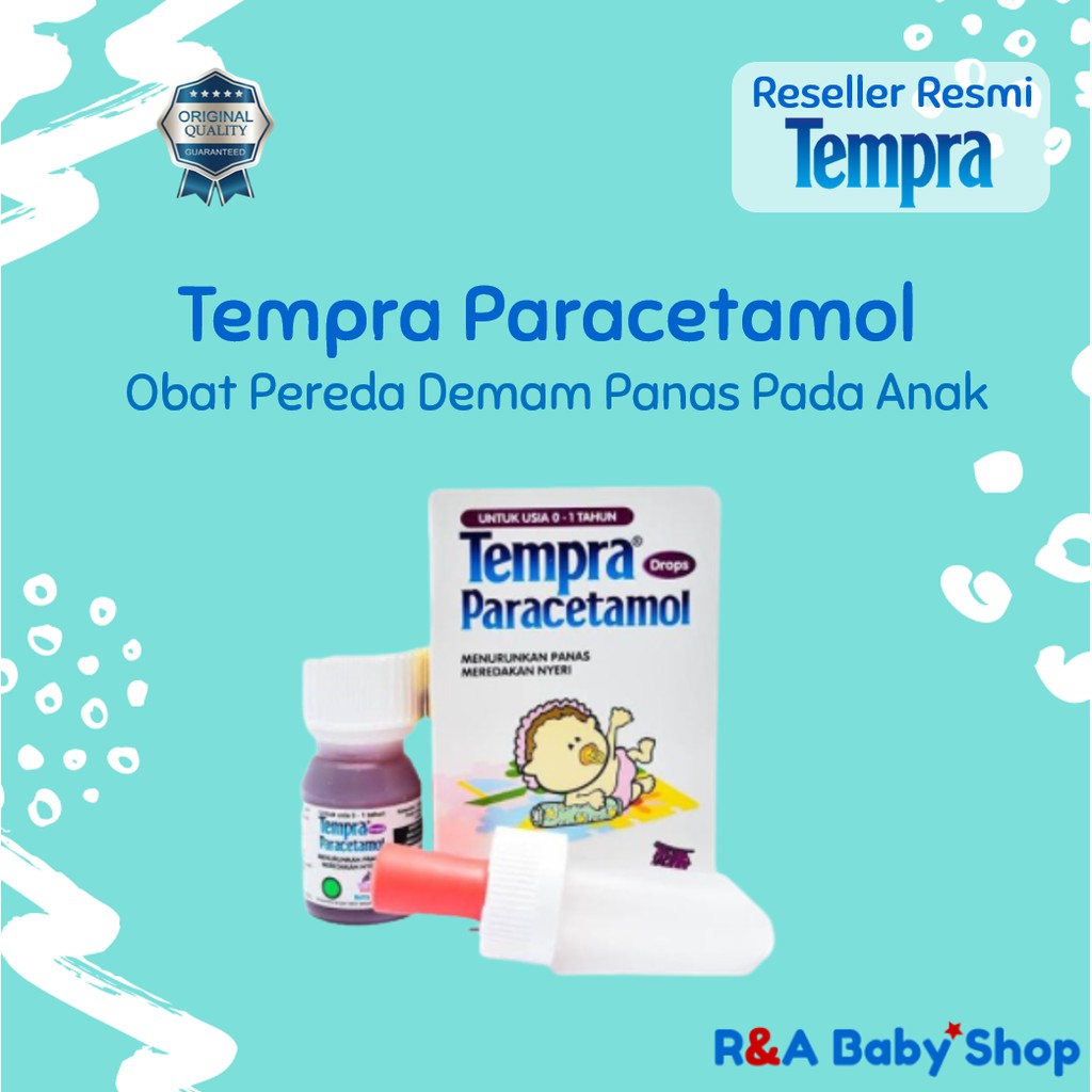 Obat Tempra Paracetamol Drop Pipet Tetes Penurun Demam Sakit Gigi Anak Bayi 15 ML Acetaminophen