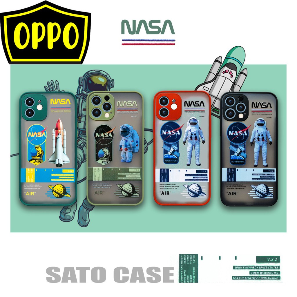 Case Handphone Nasa Lens Cover Case Fuze - Oppo A31 A54 A74 Reno 4F A16