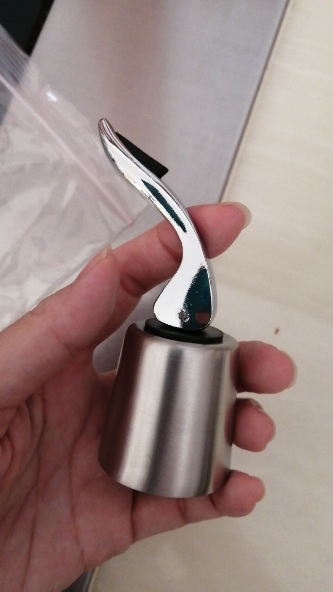 Tutup Botol Wine | Vacuum Wine Bottle Stopper Stainless Steel