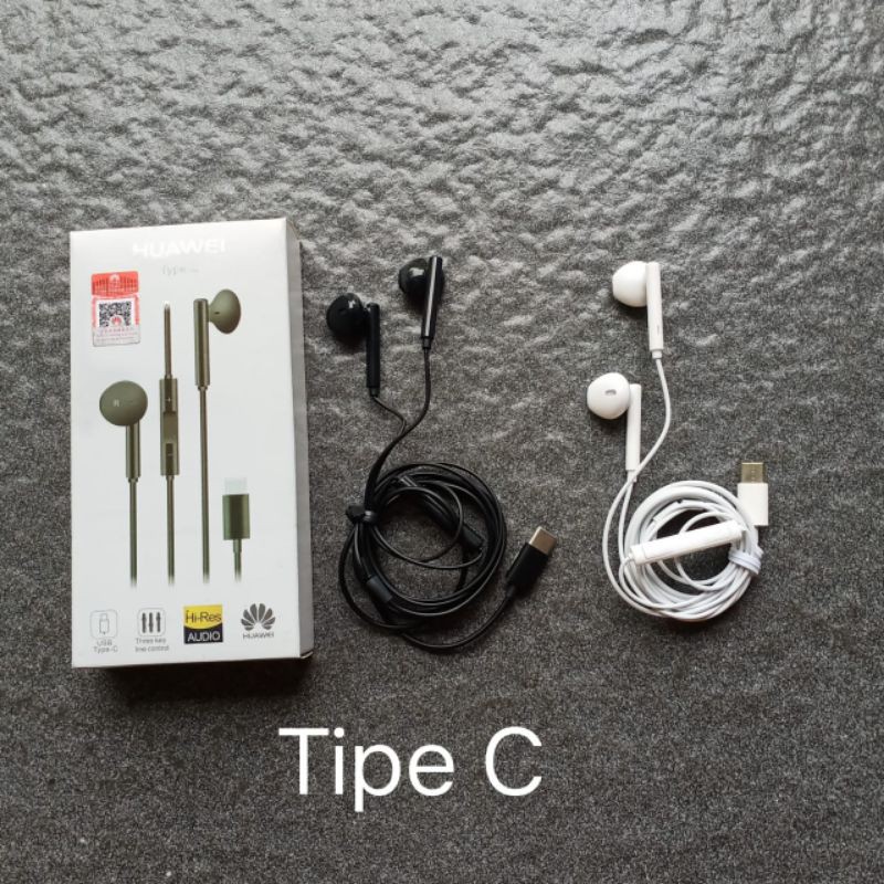 Headset huawei P20 pro P30 type C earphone handset handsfree henset hedset hensfri