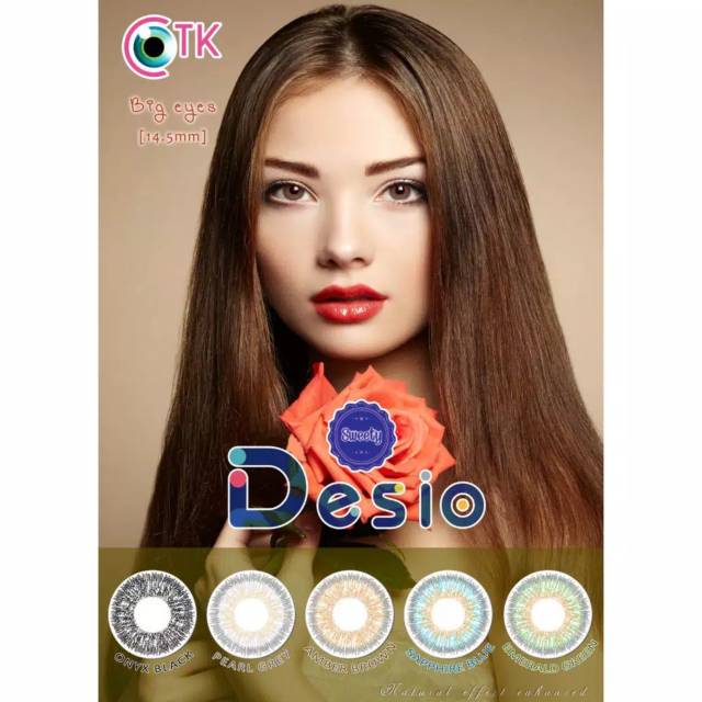 Softlens SWEETY DESIO 14.5 MM by CTK / Softlen Soflen Softlense Warna Normal