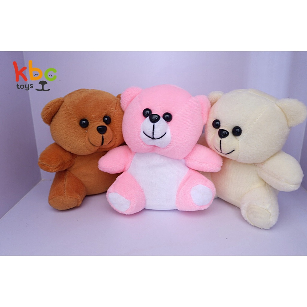 Paket Boneka Isi 3 Biji Terdiri Dari Boneka Teddy Bear Warna Pink Coklat Dan Krem - Cocok Untuk Hadi