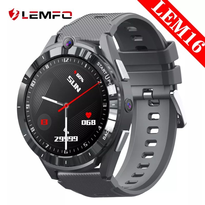 LEMFO LEM16 4G LTE 6/128GB Smartwach Phone Android 11 + Powerbank Docking