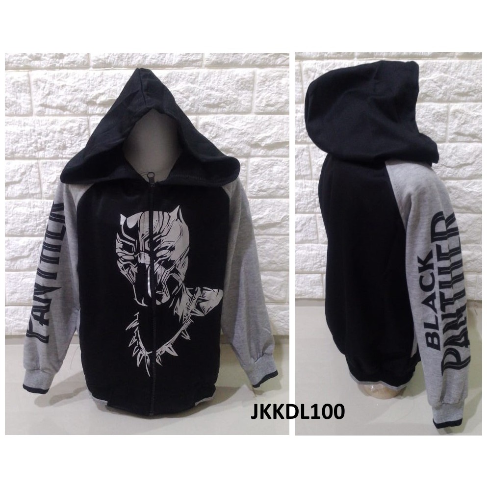 Jaket Anak Laki Anak Cowok Black Panther Versi 2 - JKKDL100