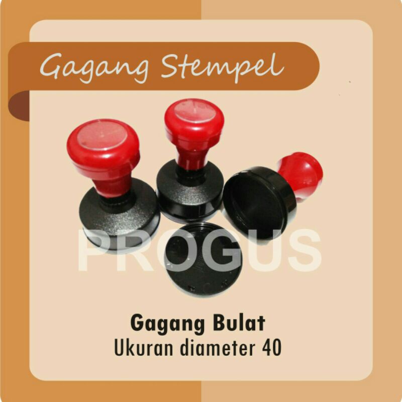 

Gagang Stempel Flash Otomatis Bulat Ukuran Diameter 40 mm