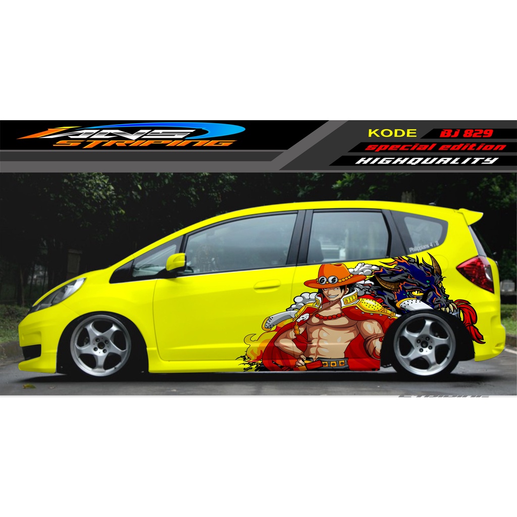 DECAL STICKER MOBIL HONDA JAZZ, SIGRA, YARIS, SWIFT / DECAL MOBIL / DECAL STICKER MOBIL ANIMASI