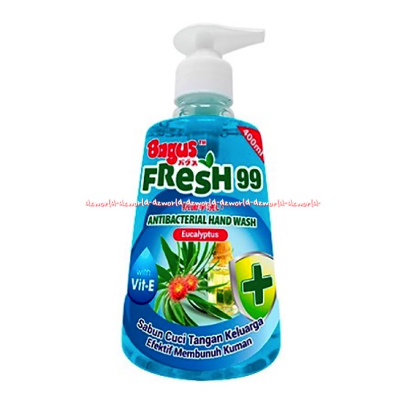 Bagus Fresh 99 Antibacterial Hand Wash 300ml Luwak Coffee Sabun Cuci Tangan