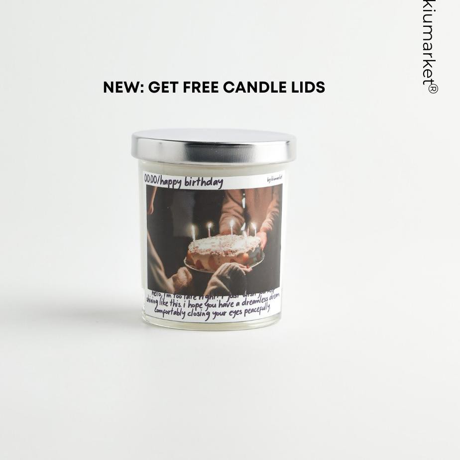 Birthdaycake Scented Candle Lilin Aromatheraphy 65gr Kiumarket