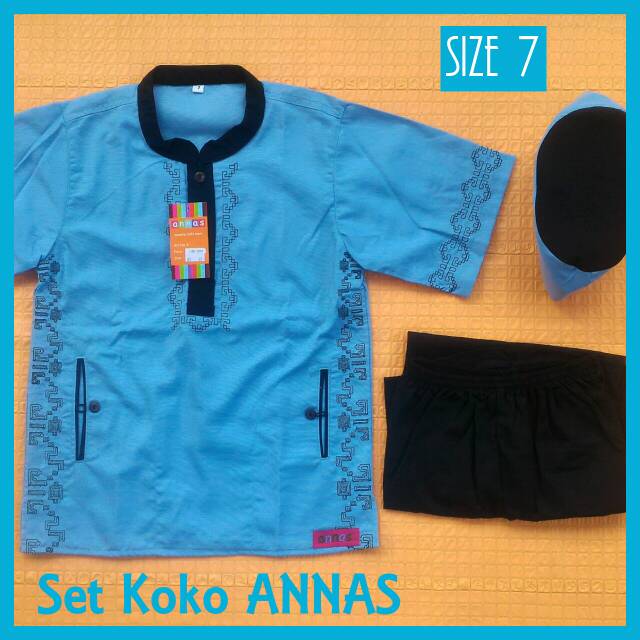 Busana muslim anak laki / baju setelan koko cowok mirip keke