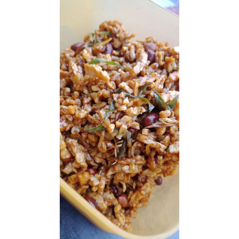 

tempe orek ghazali varian teri jengki (tanpa kacang)