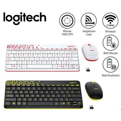 itstore Logitech MK240 Nano Receiver Wireless Optical Mouse Keyboard Combo