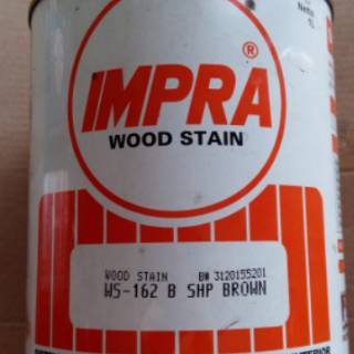  Cat  impra  warna  tua wood stain WS 162B Shp brown coffee 