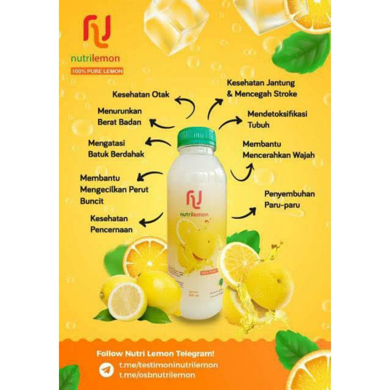 

NUTRILEMON - Sari Lemon Asli 100 % original 500 mL