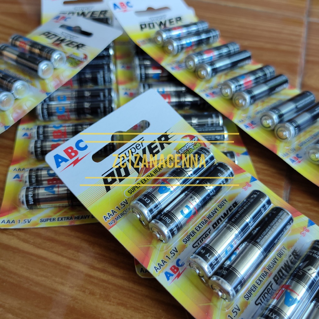 Original BATERAI ABC R03 SUPER POWER - AAA HITAM - 2PC