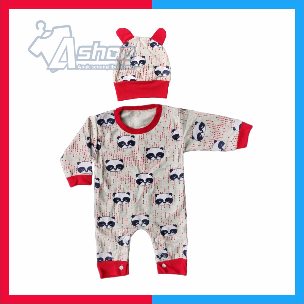 Jumper Bayi Jumpsuit Motif Rakun