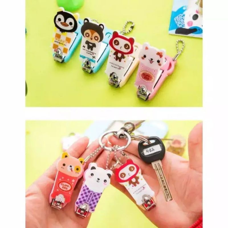 Gunting Kuku Karakter Mini / Cute Cartoon Nail Clippers / Gunting Kuku untuk Hadiah Souvenir