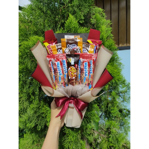 

ready Snack bouquet murah wisuda | hadiah wisuda | buket makanan