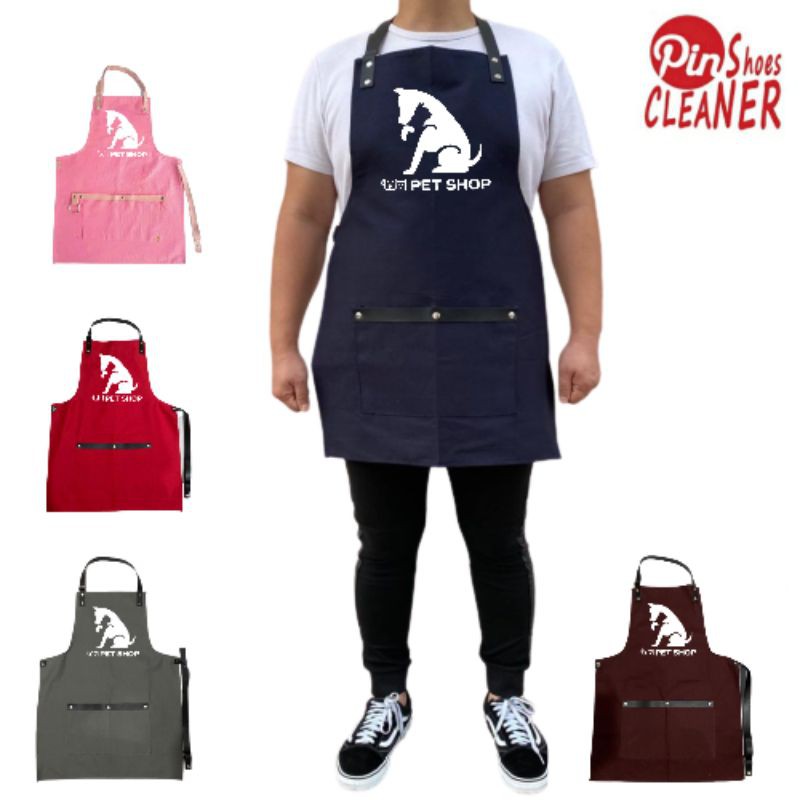 CELEMEK PET SHOP PETSHOP - APRON PETS SHOP - CLEMEK PETSSHOP - SERAGAM COSTUME KOSTUM UNIFORM