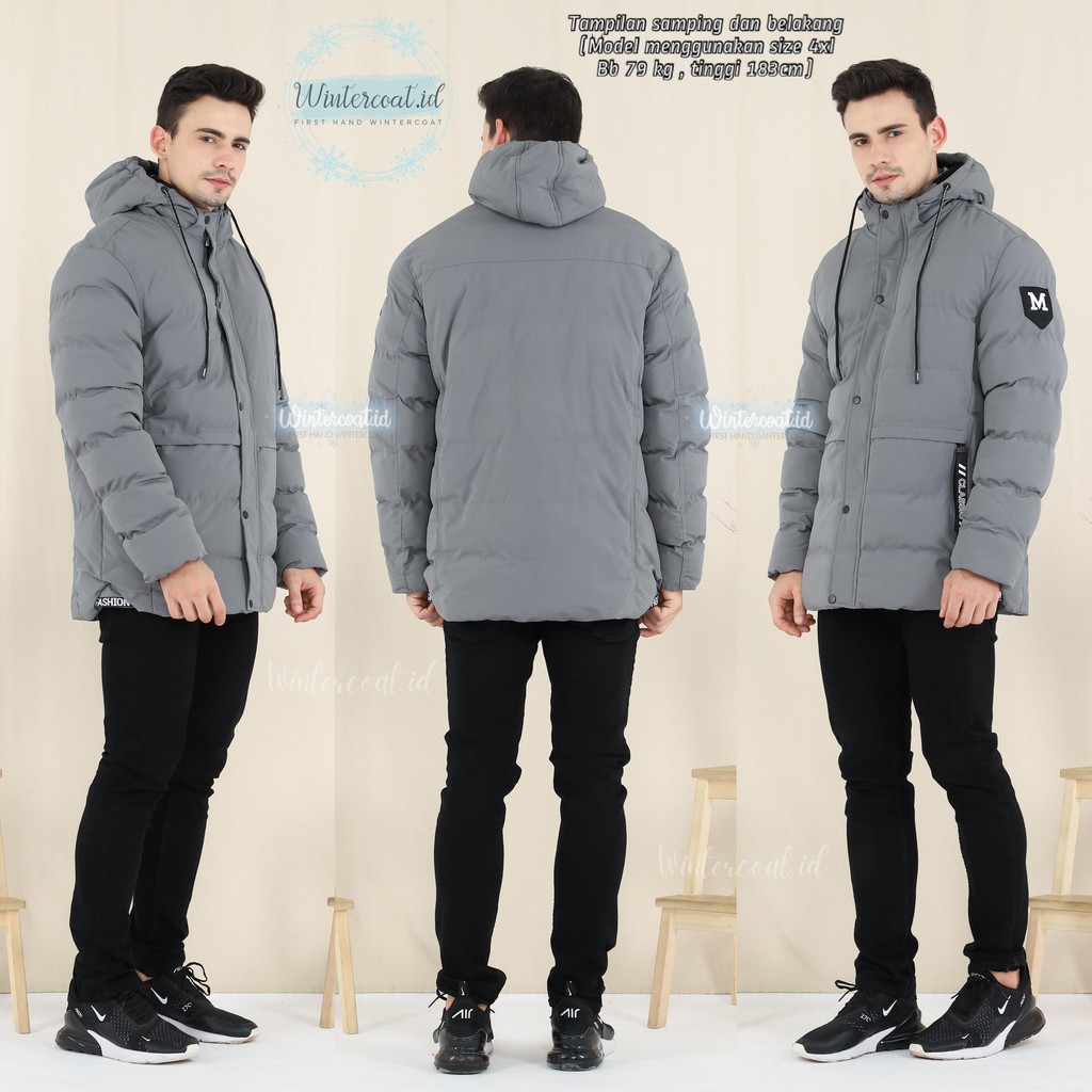 Winter coat men jaket gunung pria import hangat Jerome big size jumbo cowok jacket mantel hiking