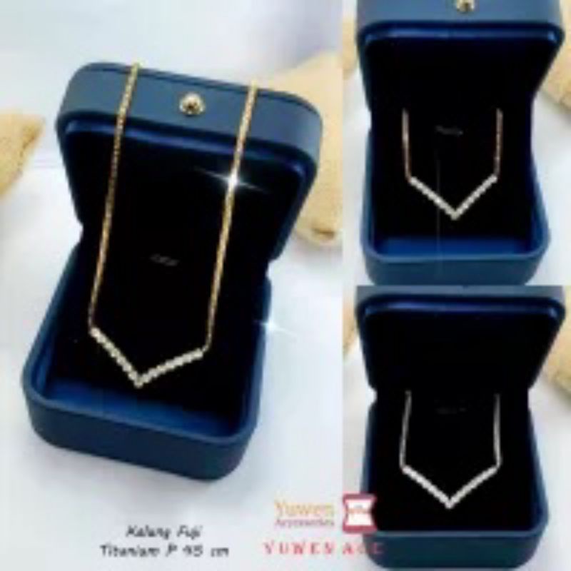 Kalung Titanium Wanita Fuji Italy 298223
