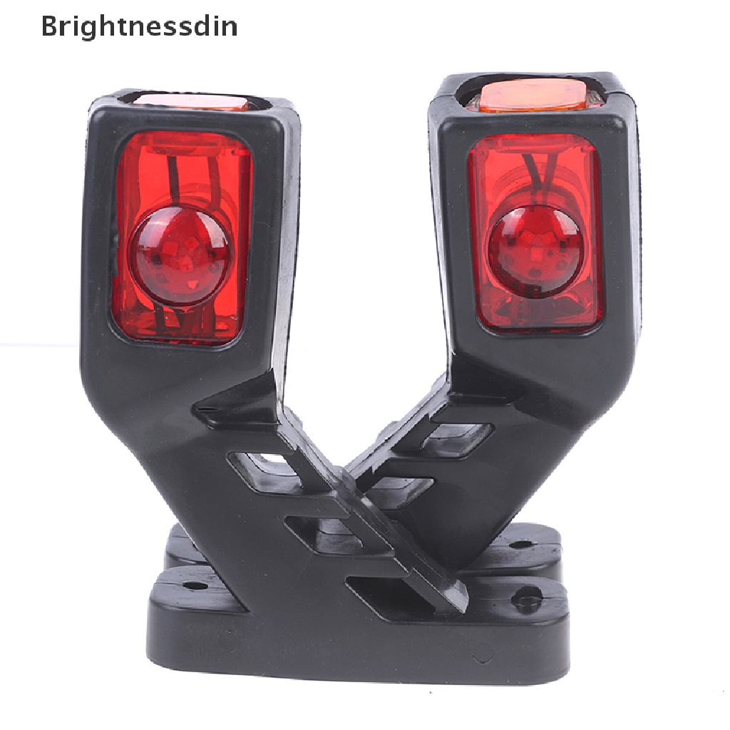 2pcs Lampu Indikator Samping Led 12 / 24v Untuk Truk Trailer