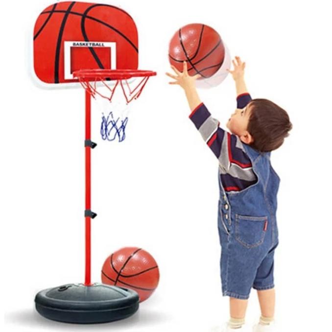 Mainan Anak Set Bola Basket ~ Stand Ring Basketball