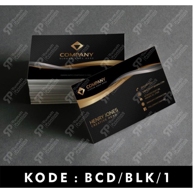 

Kartu Nama Warna Hitam Bahan Linen 1-2 Sisi (ISI 100 LBR / BOX & GRATIS DESAIN)