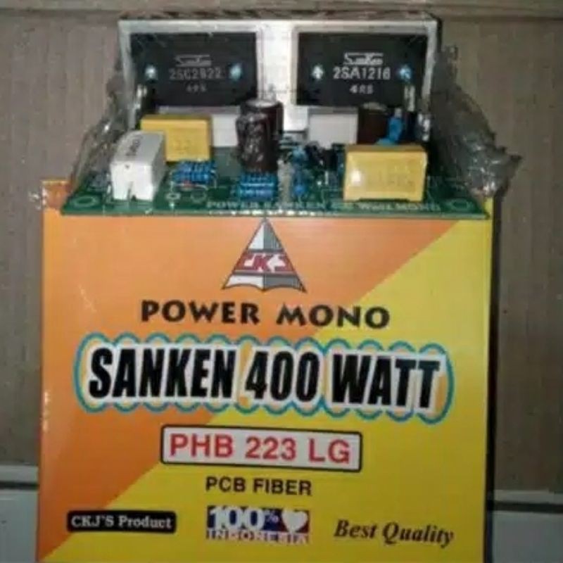 Power Mono SANKEN 400 WATT PHB 223 LG PCB Fiber