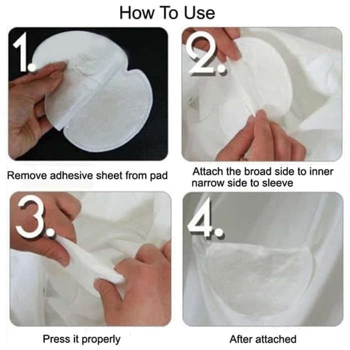 VOM-Pelindung Ketiak Anti Basah Disposable Underarm Shields 0573