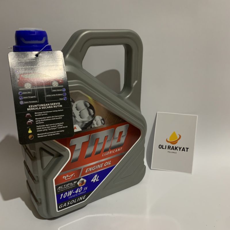 Oli Mesin TMO 10W-40 API SN TOYOTA MESIN OIL 4 Liter