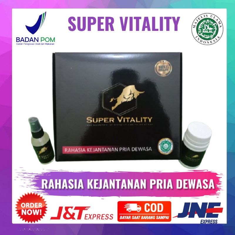 SUPER VITALITY MEMBESARKAN UKURAN MENINGKATKAN STAMINA PRIA MEMPERLAMA DURASI MENGUATKAN TENAGA