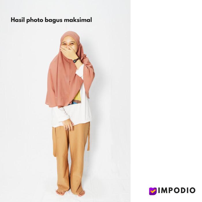 Kain hitam lebar 3m panjang bebas background / backdrop premium