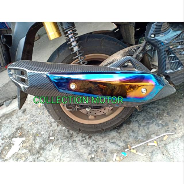 COVER KNALPOT CARBON NMAX OLD PLUS LIS CNC