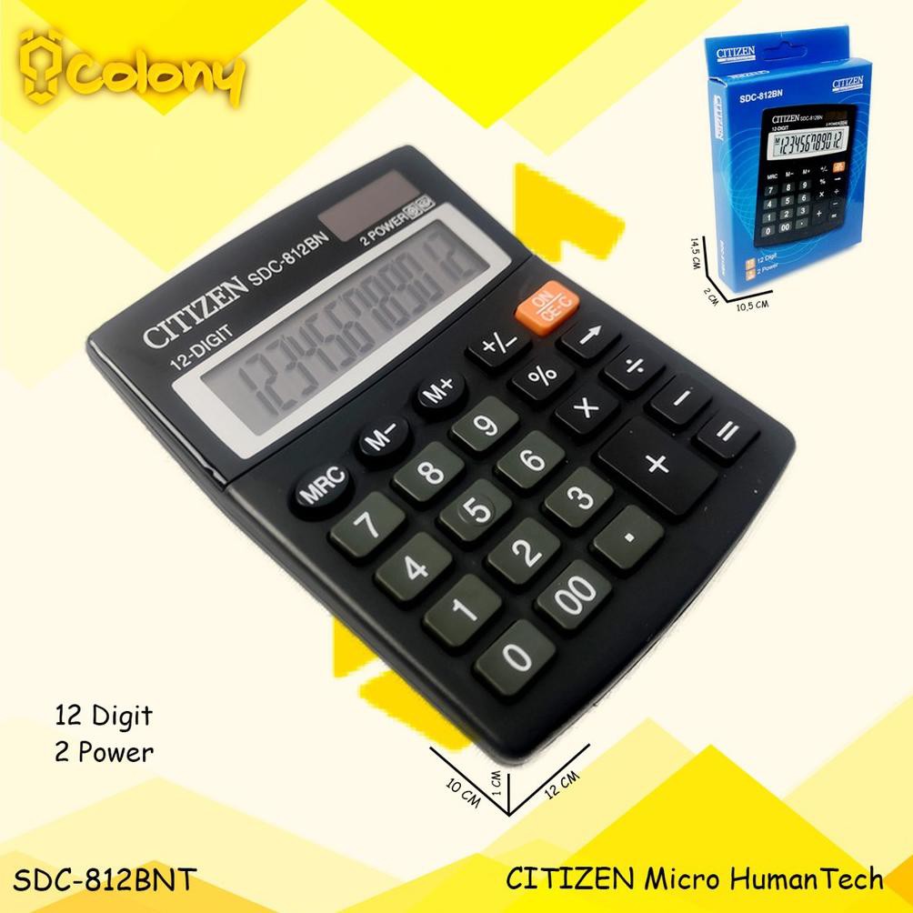 

MURAH - PROMO Asli Ori Citizen SDC-812BN CT912 CT-150VC LC210N LC312N CT577 CT332 Kalkulator Besar