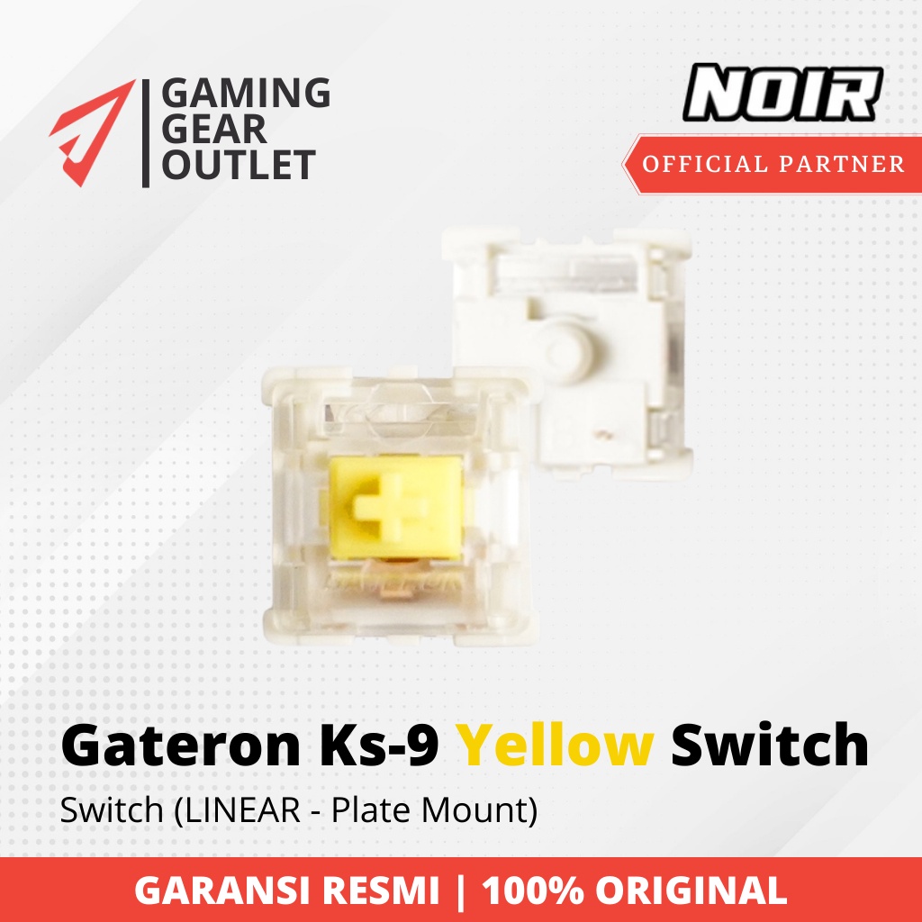 Gateron Ks-9 Yellow Switch (Linear - Plate Mount )
