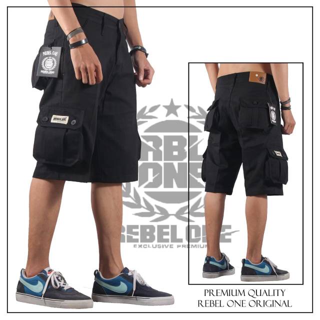 Celana cargo pendek twill / celana cargo pendek pria / celana pendek